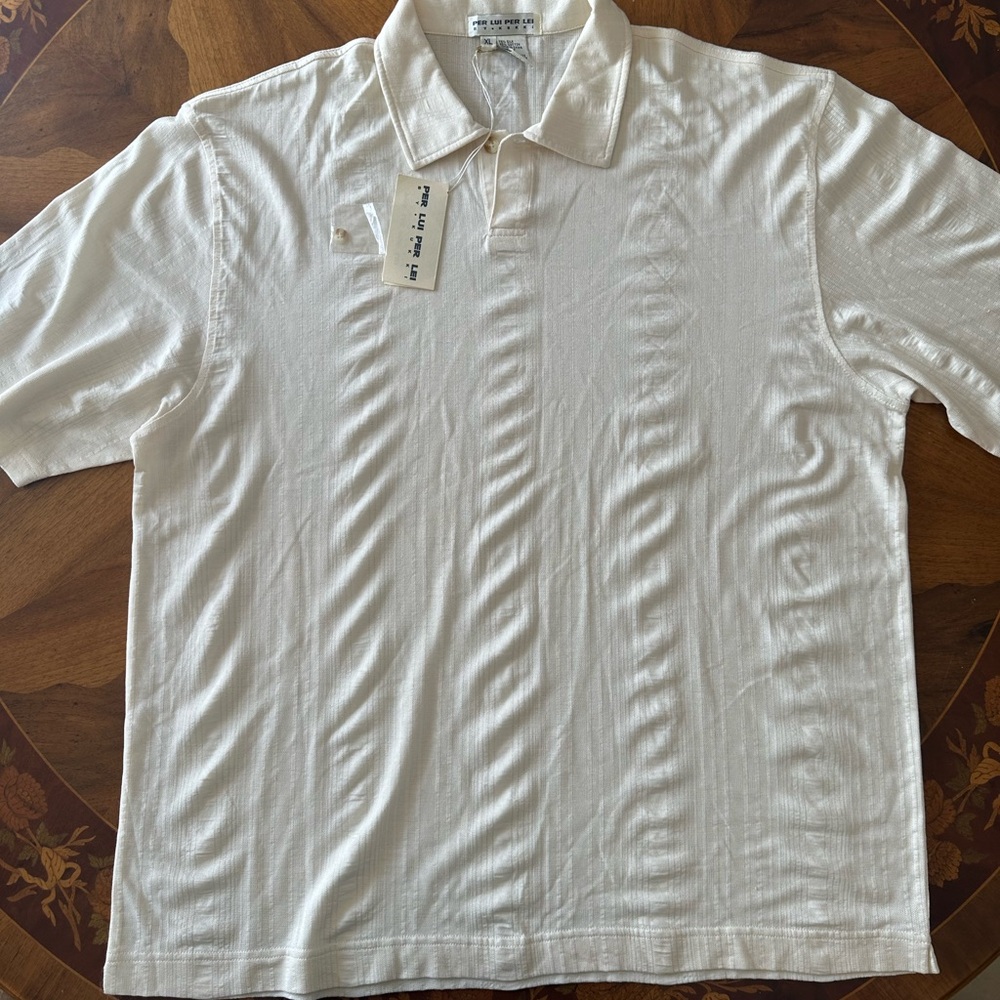 Elegant Cream Polo Shirt for Men